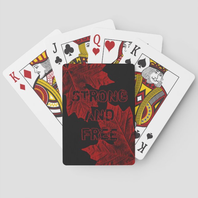Kanada Spielkarten Custom Canada Souvenirkarten (Rückseite)