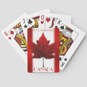 Kanada Spielkarten Kanada Flaggen Souvenirkarten