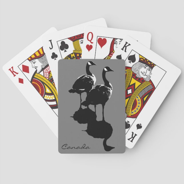 Kanada Spielkarten Kanada Gänsekunstkarten (Rückseite)