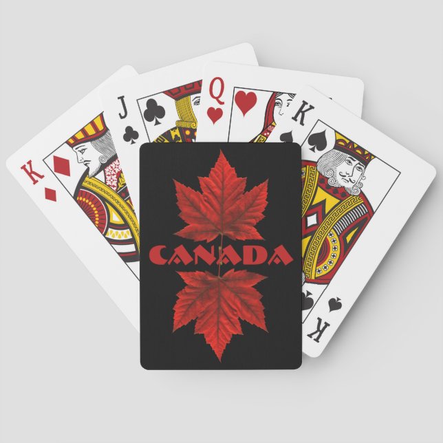 Kanada Spielkarten Kanada Kundenspezifische Souven (Rückseite)