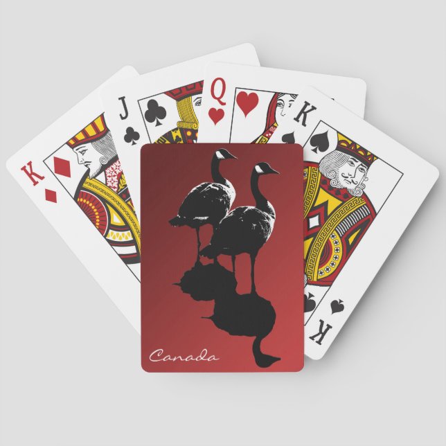 Kanada Spielkarten Kanada Kundenspezifische Souven (Rückseite)