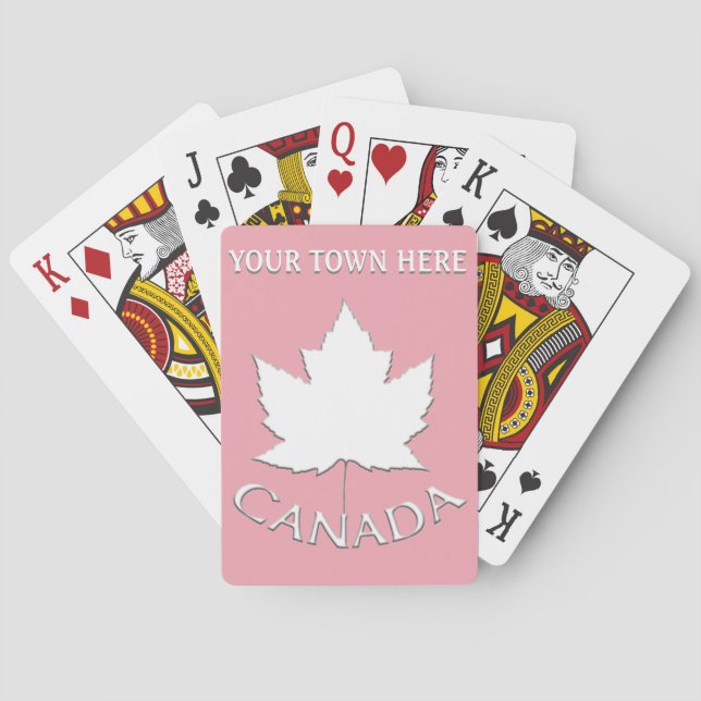 Kanada Spielkarten Kanada Kundenspezifische Souven (Rückseite)