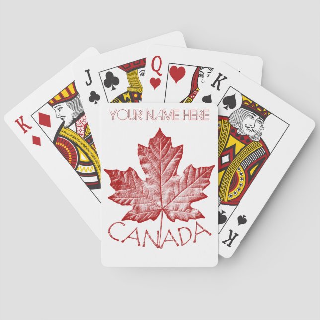 Kanada Spielkarten Kanada Kundenspezifische Souven (Rückseite)