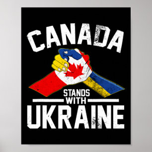 Kanada steht hinter der Ukraine Ukrainische kanadi Poster
