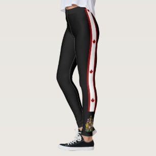 Kanada stripes Flagge Leggings