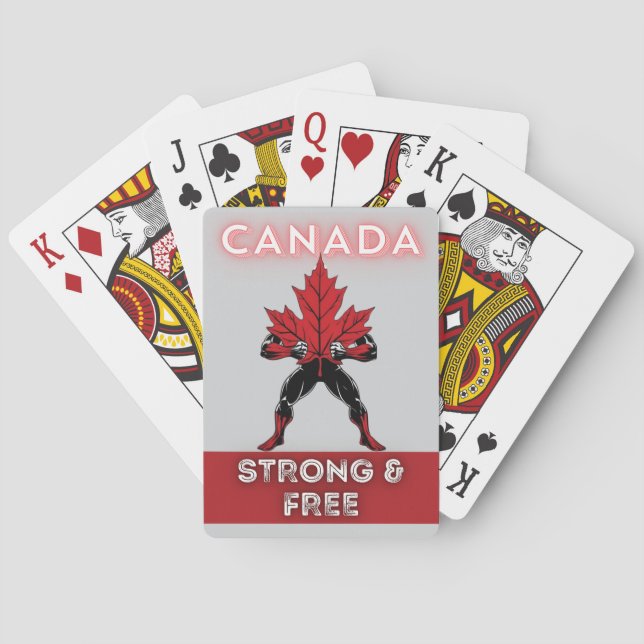Kanada Strong & Free Spielkarten (Rückseite)