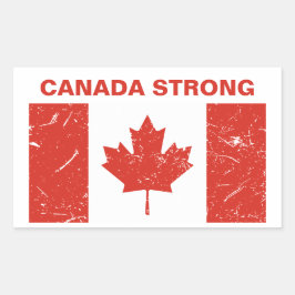 Kanada Strong Rechteckiger Aufkleber
