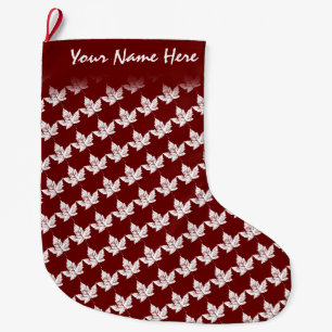 Kanada Strumpf Kanada Weihnachts-Strumpf Custom Großer Weihnachtsstrumpf