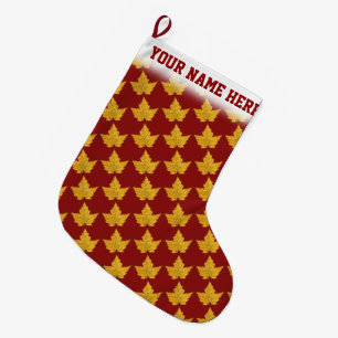 Kanada Strumpf Kanada Weihnachts-Strumpf Custom Großer Weihnachtsstrumpf