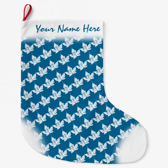 Kanada Strumpf Kanada Weihnachts-Strumpf Custom Großer Weihnachtsstrumpf (Vorderseite)