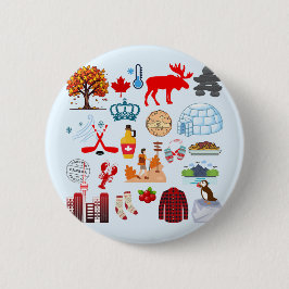 Kanada-Symbole Button