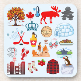 Kanada-Symbole Getränkeuntersetzer