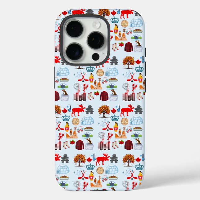 Kanada-Symbole iPhone 16 Pro Hülle (Rückseite)