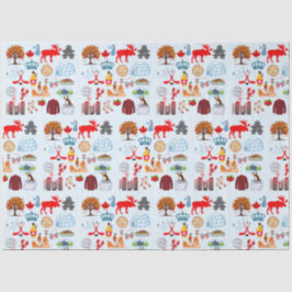 Kanada-Symbole Seidenpapier