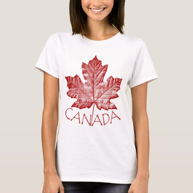 Kanada T - Shirt Plus Größe Kanada Frauen-Shirts (Vorderseite)