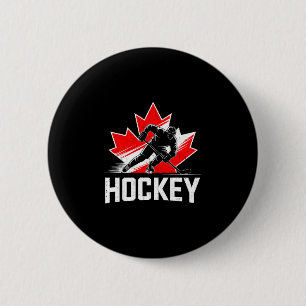 Kanada-Tag-Hockey-patriotisches Ahornblatt kanadis Button