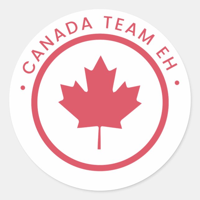 Kanada Team Eh Sticker (Vorderseite)