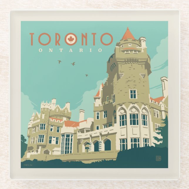 Kanada | Toronto, Casa Loma Glasuntersetzer (Vorderseite)