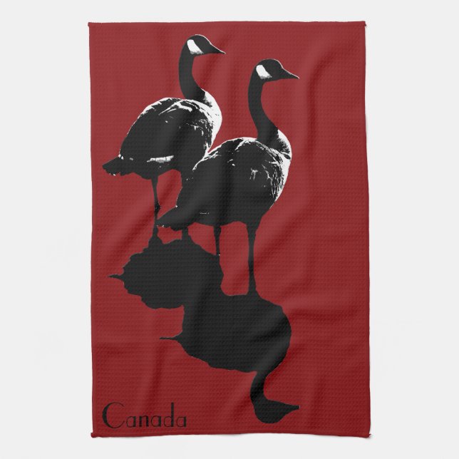 Kanada-Tuch-personalisiertes Kanada-Gans-Tee-Tuch Handtuch (Vertikal)