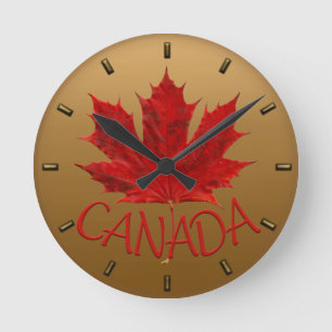 Kanada-Uhr Kanada-Souvenir-Wanduhr individuell anp Runde Wanduhr