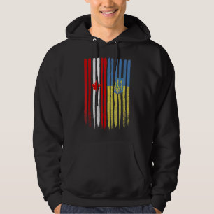 Kanada Ukraine Kanadische ukrainische Flagge Hoodie