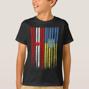 Kanada Ukraine Kanadische Ukrainische Flagge T-Shirt