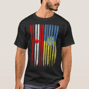 Kanada Ukraine Kanadische Ukrainische Flagge T-Shirt