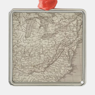 Kanada und die Vereinigten Staaten Silbernes Ornament