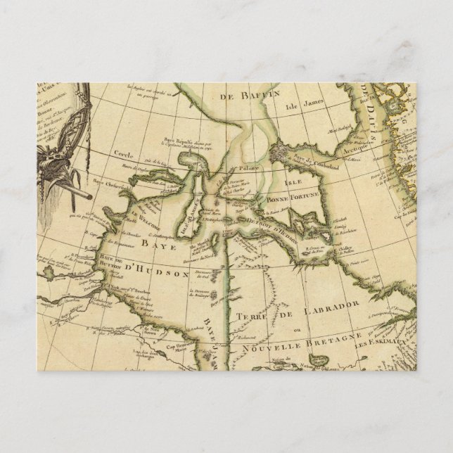 Kanada und Grönland Postkarte (Vorderseite)