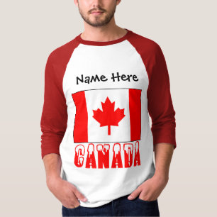 Kanada und kanadische Flagge Personalisiert T-Shirt