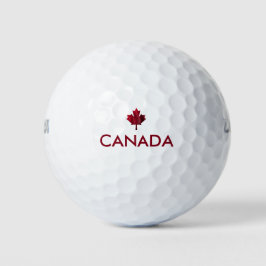 Kanada und Red Maple Leaf Golfball