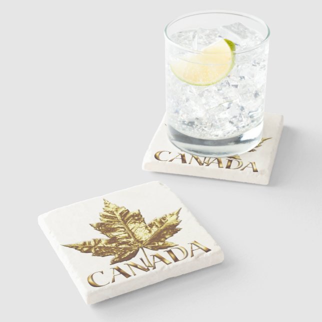 Kanada Untersetzer Marble Canada Maple Leaf Unters (Seitenansicht)