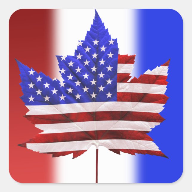 Kanada USA Aufkleber für amerikanische kanadische  (Vorderseite)