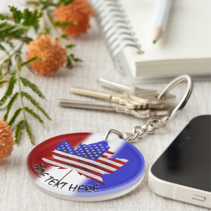Kanada USA Schlüsselanhänger Personalisiert Souven