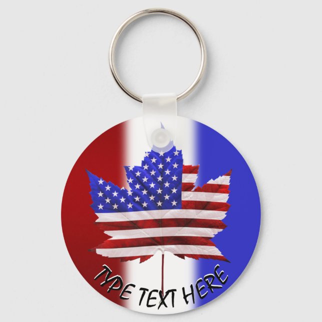 Kanada USA Schlüsselanhänger USA / Kanada Souvenir (Vorderseite)