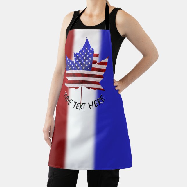 Kanada USA Schürze Personalisiert US Canada Souven (InSitu)