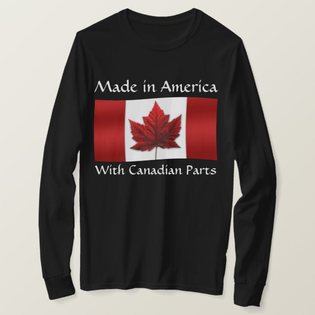 Kanada USA Shirts Kanada USA Flaggenstaaten Souven (Design vorne)