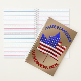 Kanada USA Souvenir Planner Notebook Personalisier Notizbuch