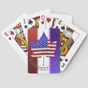 Kanada USA Spielkarten Personalisiert Souvenirs
