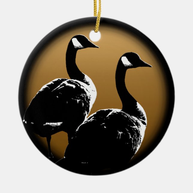Kanada-Verzierungs-personalisierte Keramik Ornament (Vorne)