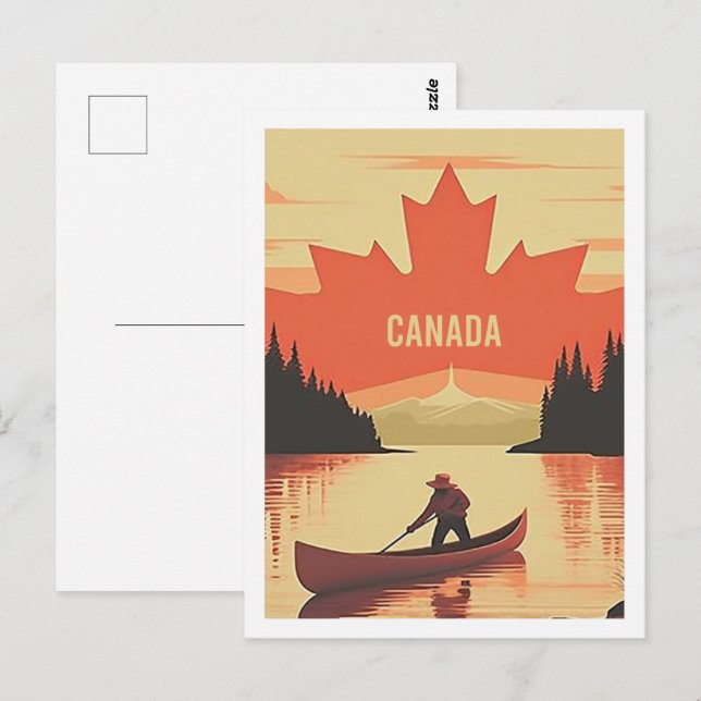 Kanada Vintag Berühmter Reiseort Postkarte (Vorne/Hinten)