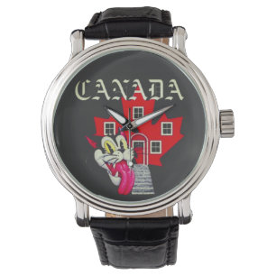 KANADA VINTAGE KATZE ARMBANDUHR