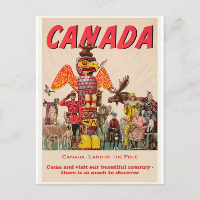Kanada Vintage Travel Postcard Postkarte (Vorderseite)