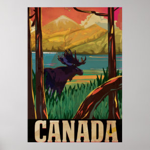 Kanada Vintage Travel Poster