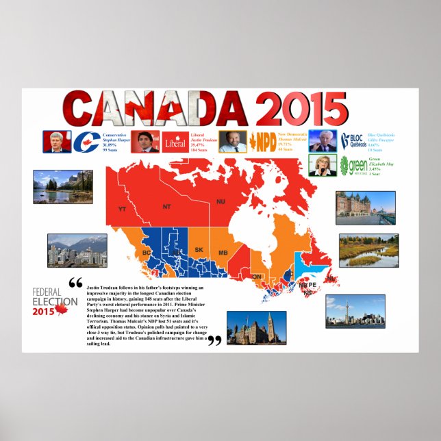 Kanada Wahlprogramm 2015 Poster (Vorne)