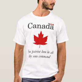 Kanada - wahre Patriot-Liebe in Thy ganzem T-Shirt