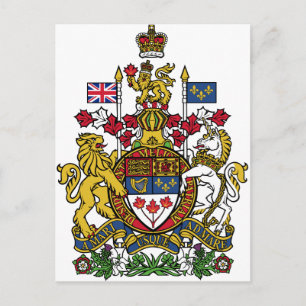 Kanada - Wappen CA Postkarte