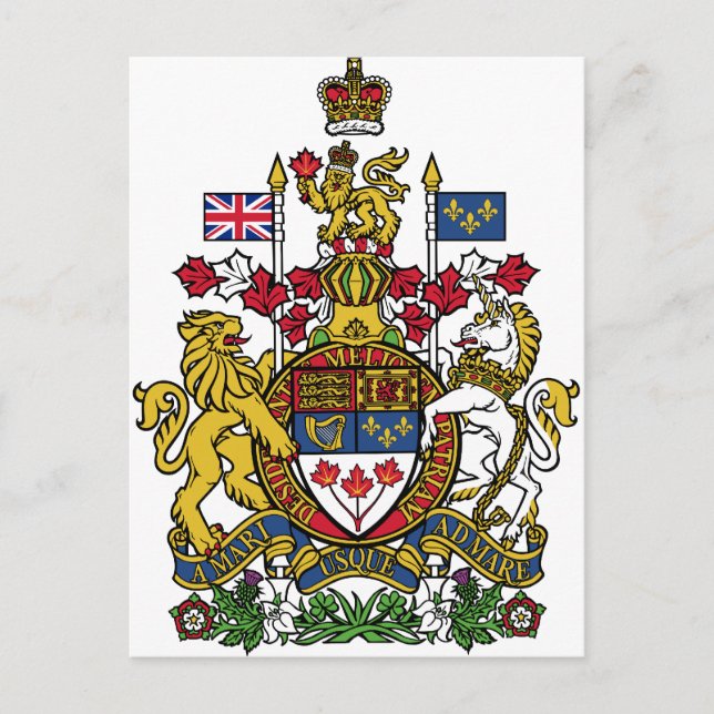 Kanada - Wappen CA Postkarte (Vorderseite)