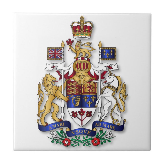 Kanada Wappen Fliese (Vorderseite)