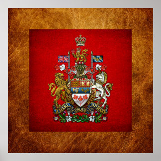 Kanada: Wappen Poster
